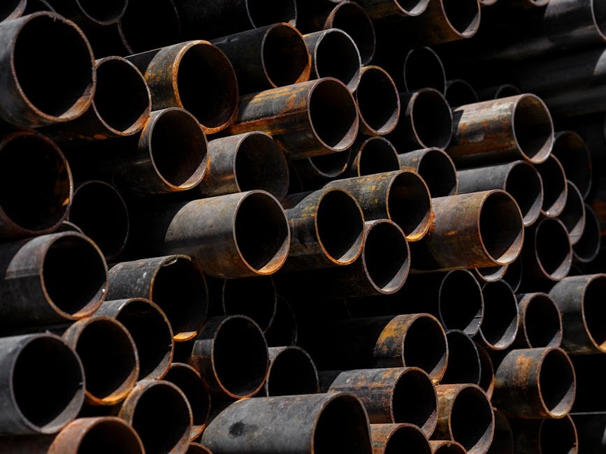 Pipe storage yard at Rudra Pipes